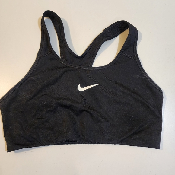 NIKE Black Sport Bra  size M/L - Picture 1 of 8